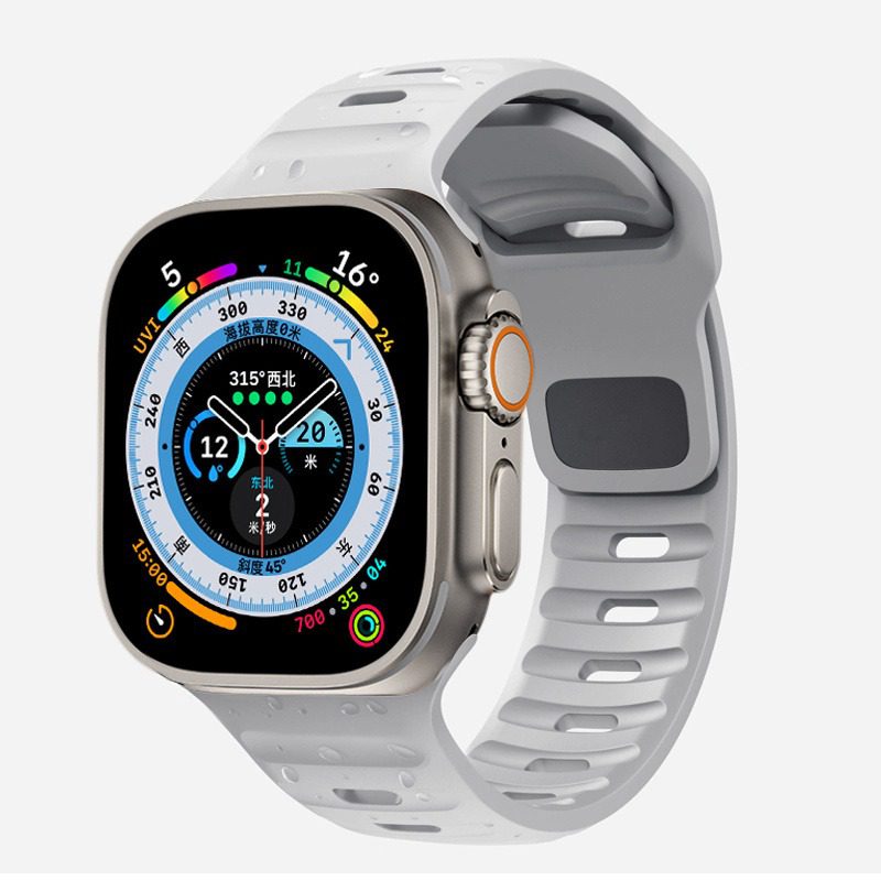 luxury watch - Grey Silicone - 38mm | 40mm | 41mm | 42mm (Series 10)