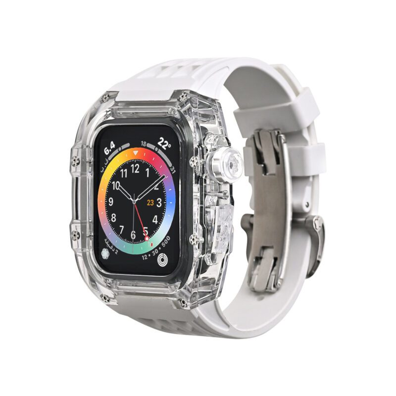 Silicone watch band - Orange Stainless Steel - 42mm (Series 1-3) | 44mm | 45mm | 46mm | 49mm Ultra